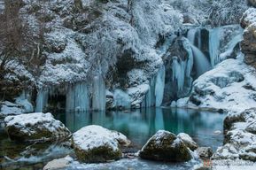 Excursion hivernale à Bled : cascade de la gorge de Vintgar et déjeuner slovène