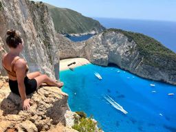 Zakynthos : Circuit terrestre et maritime de la plage des naufrages et des grottes bleues