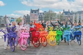 Amsterdam : centre-ville, visite guidée à vélo sur des vélos fleuris