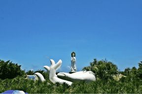 Visite privée du temple Buddhsim de Sanya Nanshan et de la plage