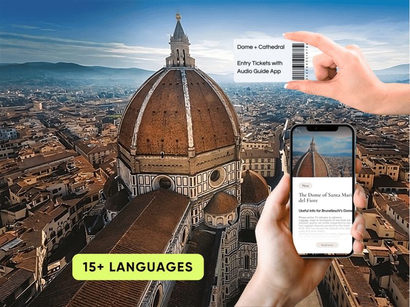 Florence : billet pour la cathédrale et le dôme de Brunelleschi et application audio