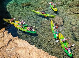 Bonifacio: excursion en kayak de mer jusqu'au Cap Pertusato
