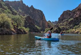 Depuis Mesa : Excursion en kayak autoguidée sur le lac Saguaro