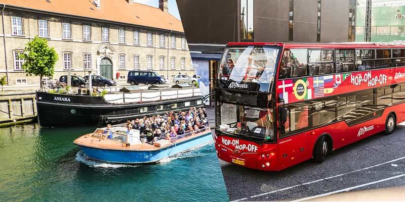 Copenhague : visite en bus à arrêts multiples avec option croisière