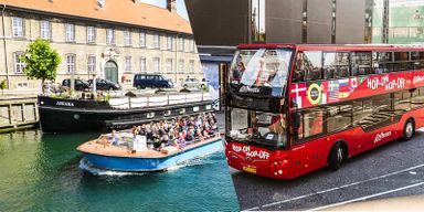Copenhague : visite en bus à arrêts multiples avec option croisière