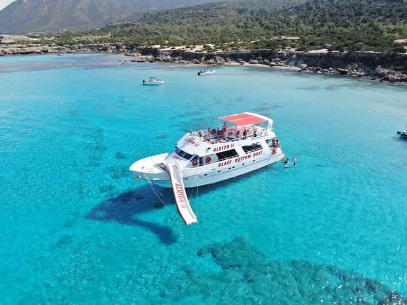 Latchi : croisière en bateau à fond de verre dans le Blue Lagoon avec boissons