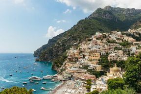 Rome : excursion d'une journée sur la côte amalfitaine et à Positano avec croisière côtière