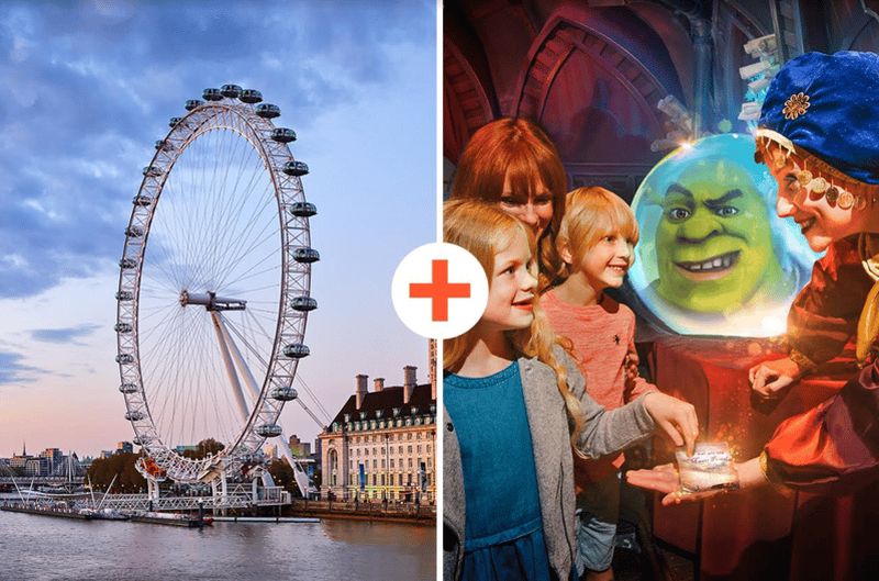 DreamWorks Shrek's Adventure et London Eye : billet combiné