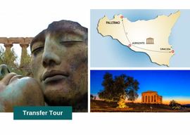Depuis Palerme : transfert à Syracuse avec arrêt à Piazza Armerina