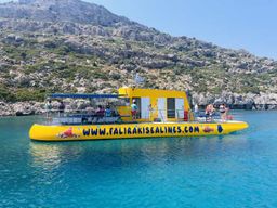 Ville de Rhodes : Mini-croisière en sous-marin jaune de 45 pieds avec boissons