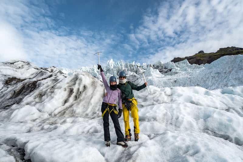 Skaftafell : randonnée sur le glacier de Vatnajökull en petit groupe (facile)