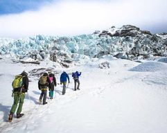 Skaftafell : randonnée sur le glacier de glace bleue de Vatnajökull