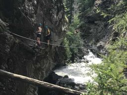 Saas-Fee : Via Ferrata alpine des gorges et tour du renard volant