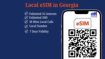 Tbilissi : E-sim en Géorgie avec Internet illimité