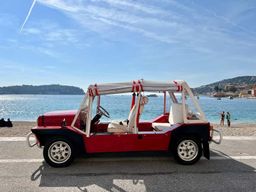 Circuit touristique sur la Côte d'Azur en Mini Moke décapotable