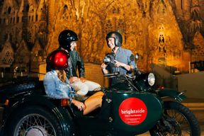 Barcelone : Tour de nuit en moto Sidecar