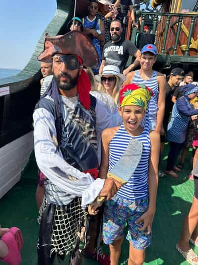 Hammamet : Excursion en bateau pirate avec transferts à l'hôtel