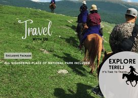 Randonnée à cheval dans le parc national de Terelj 1 jour