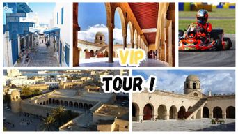Excursion d'une journée : médina de Sousse, village d'Hergla et karting
