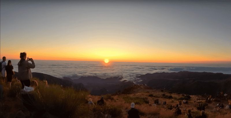 Lever du soleil à Madère au Pico do Arieiro - Avec 2 randonnées, PR1 et PR3