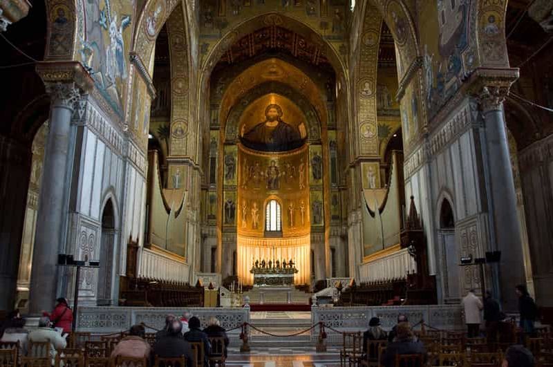 Visite privée de la cathédrale et du cloître de Monreale, du laboratoire de céramique