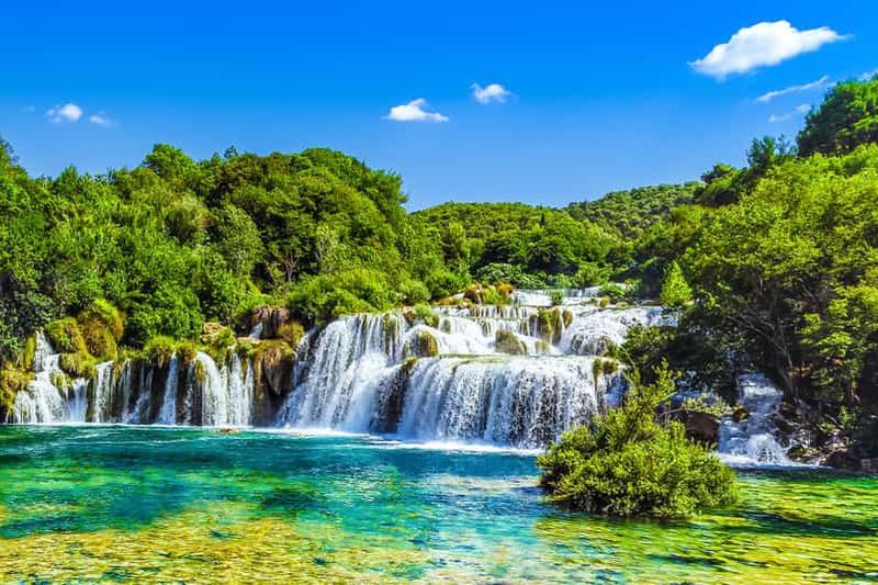 Split : excursion d'une journée au parc national de Krka avec dégustation de vin