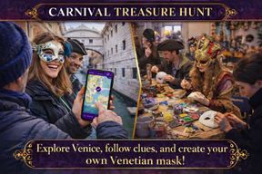 Venise : chasse au trésor de carnaval et atelier de peinture de masques