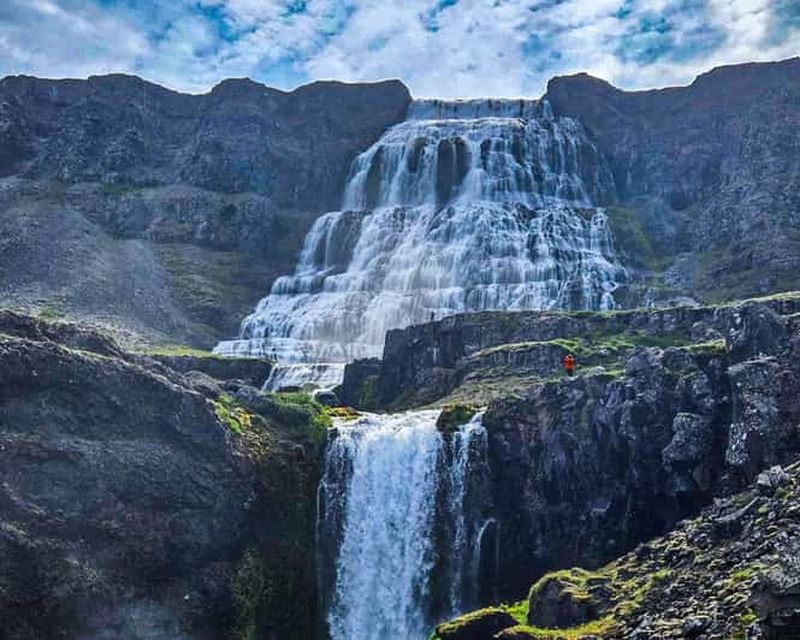 Isafjordur : Visite de la cascade de Dynjandi et visite d'une ferme islandaise