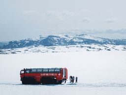 Gullfoss : Tour du glacier Langjökull en camion monstre Sleipnir