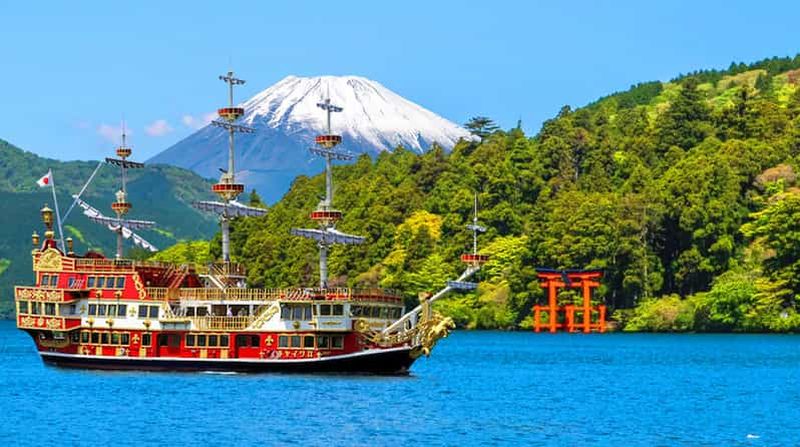 Tokyo : Mont Fuji et Hakone, bateau pirate et téléphérique gratuits