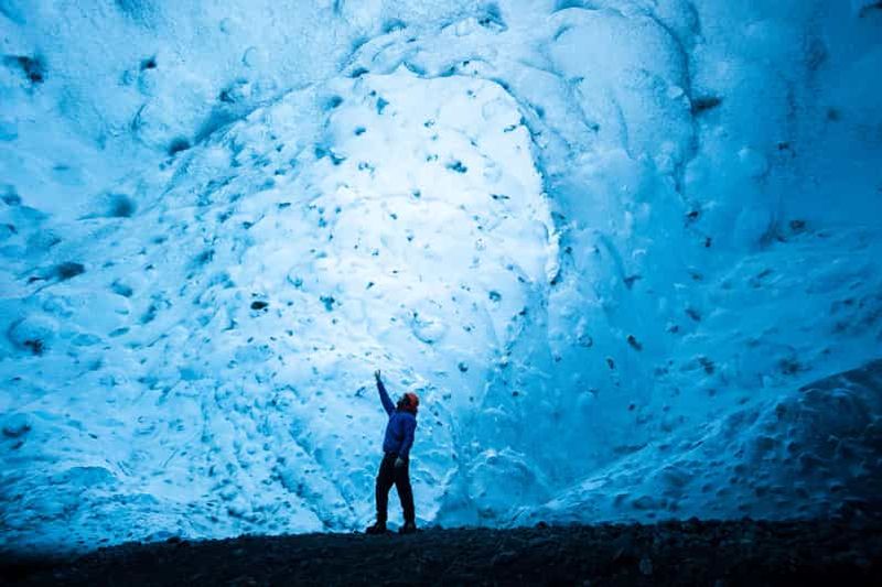 Jökulsárlón : visite de la grotte de glace sur le glacier Vatnajökull