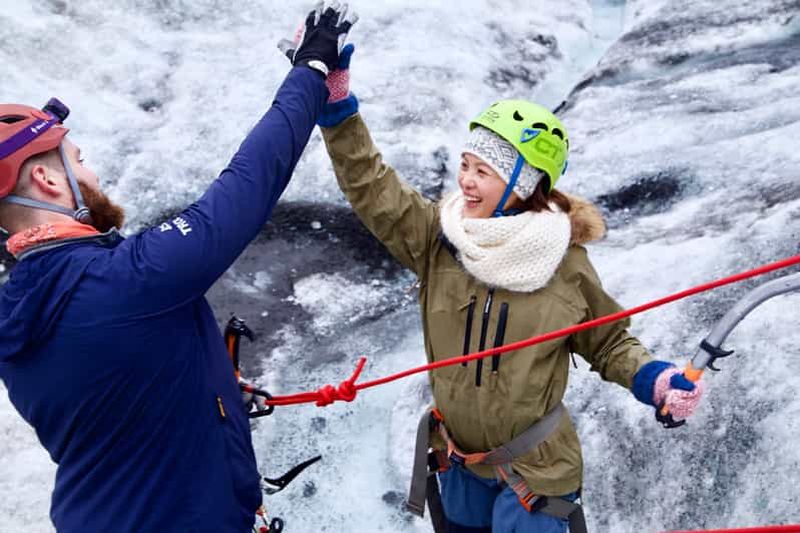 Parc national de Skaftafell : Escalade et randonnée sur la glace du Falljokull