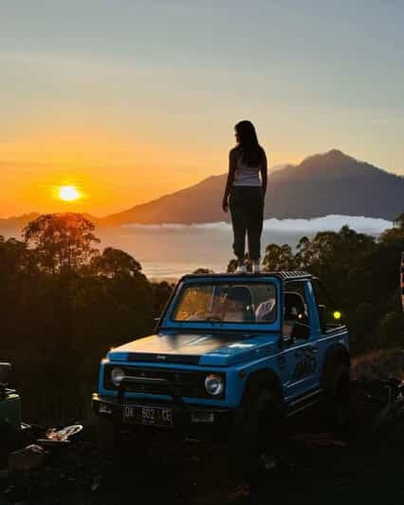 Bali : Excursion en jeep au lever du soleil sur le mont Batur avec sources d'eau chaude