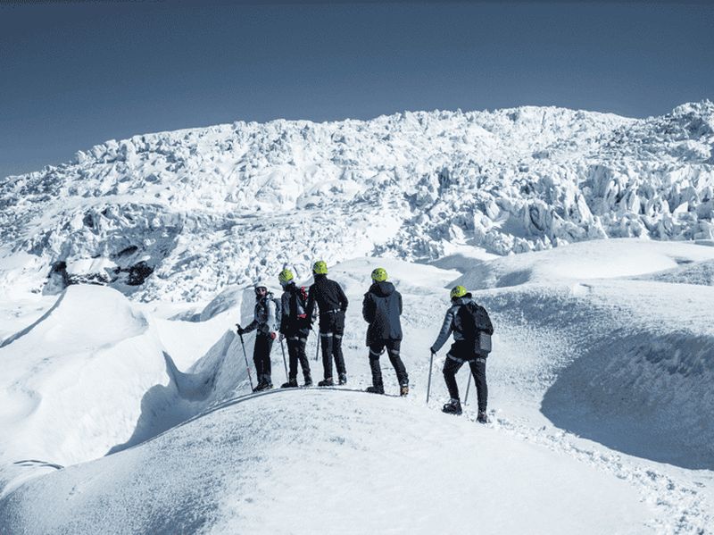 Parc national de Skaftafell : Randonnée avancée sur le glacier Falljokull