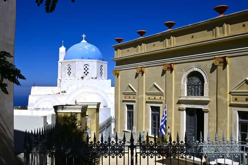 Santorin : Villages de Pyrgos et Megalochori avec dégustation de vin