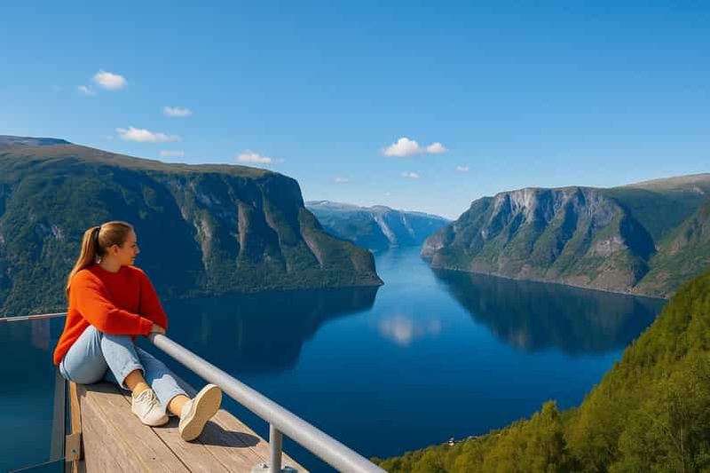 Croisière dans le Nærøyfjord, Flåm et Stegastein - Déjeuner inclus