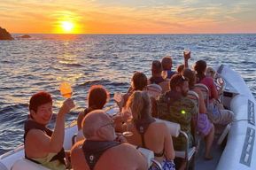 Croisière Piana Sunset Apéro Baignade bateau 12 places