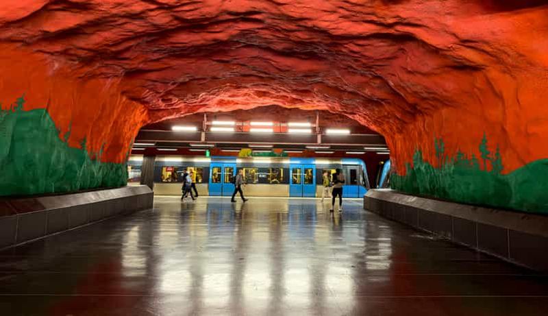 Visite du métro de Stockholm en ANGLAIS.