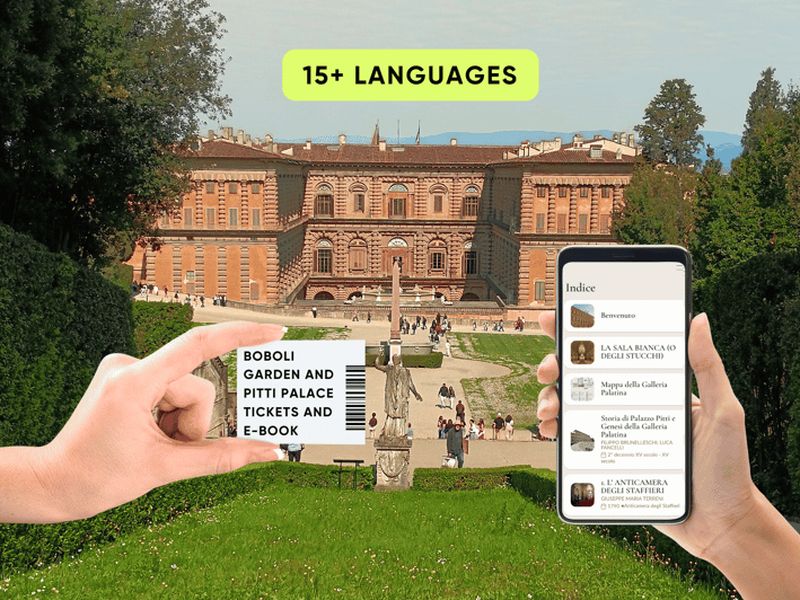 Florence : billet pour le palais Pitti et les jardins de Boboli et livre électronique