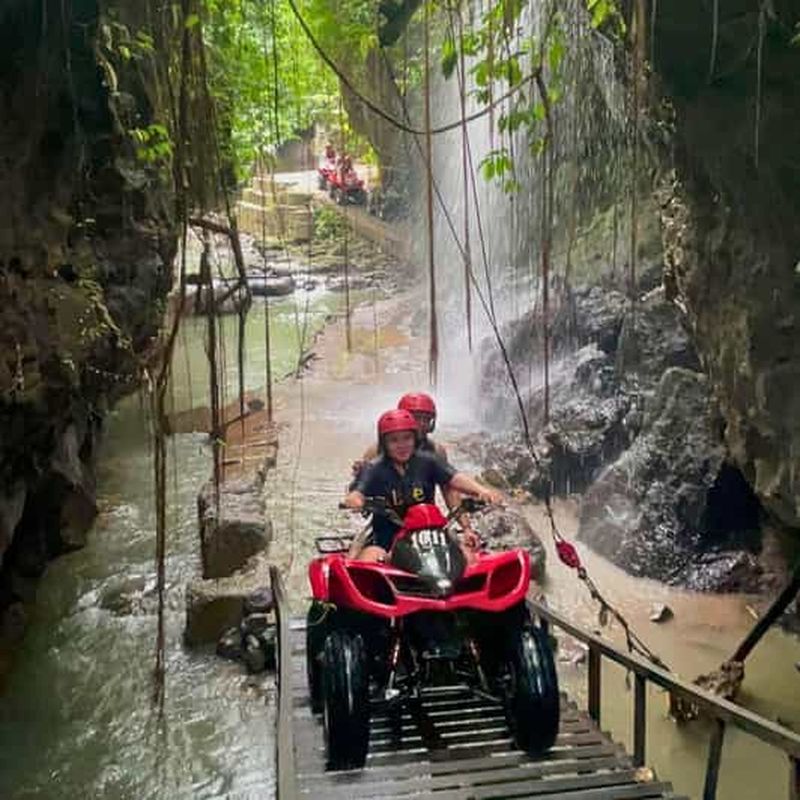 Ubud : Quad ATV Chutes d'eau et grottes de Barong