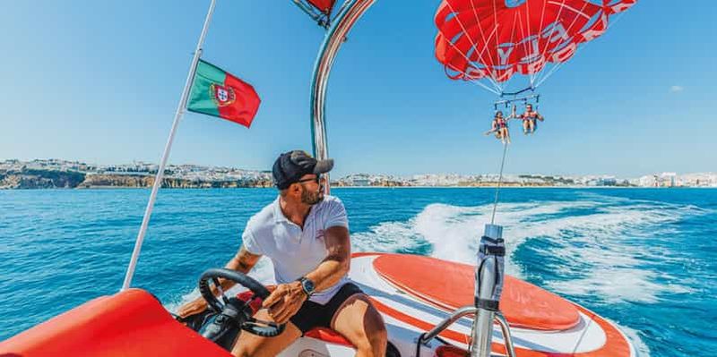 Albufeira : Tour de parachute ascensionnel simple, double ou triple