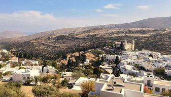 Visite de Paros au coucher du soleil : village de Lefkes et coucher de soleil à Paroikia