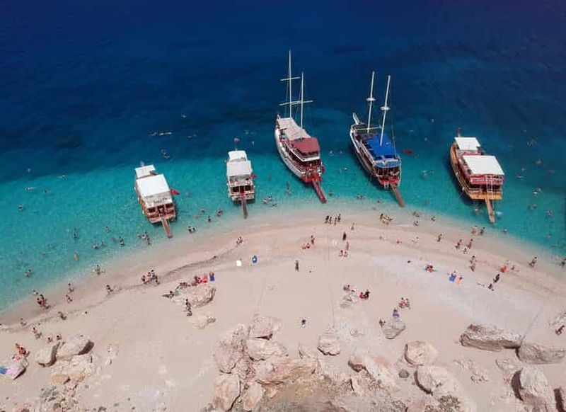 Antalya : excursion en bateau à l'île de Suluada avec déjeuner et prise en charge à l'hôtel