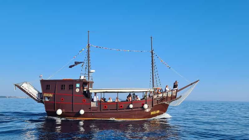 Vrsar : tour en bateau sur le fjord de Lim avec baignade près de la grotte des pirates