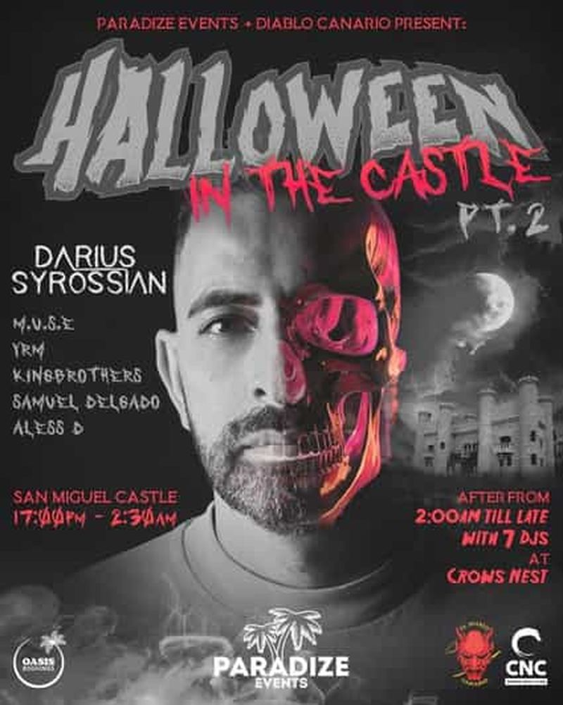 MEILLEURE FÊTE TENERIFE CHÂTEAU D'HALLOWEEN