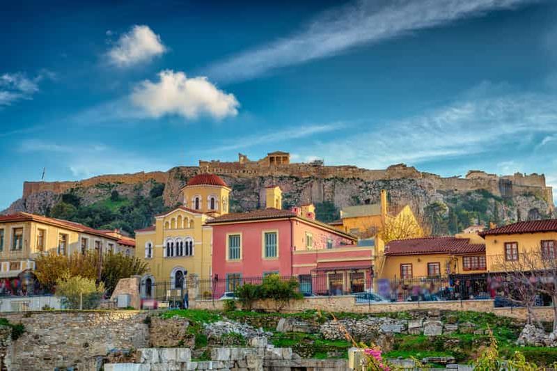 Depuis le port du Pirée : visite de la ville d'Athènes avec l'Acropole et Plaka