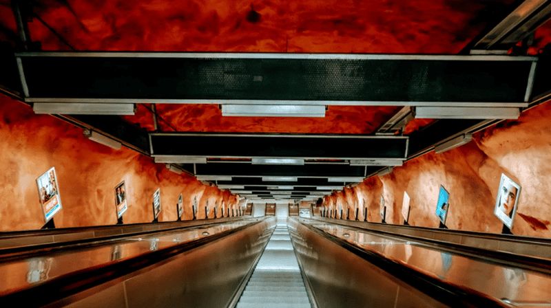 Stockholm : Visite artistique et photographique du métro - La plus longue galerie d'art du monde