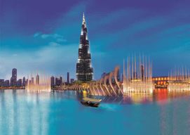 Dubaï : Balade sur le lac de Burj Khalifa et spectacle de fontaines