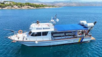 Canal de Corinthe : passage en bateau à fond de verre St. Andreas