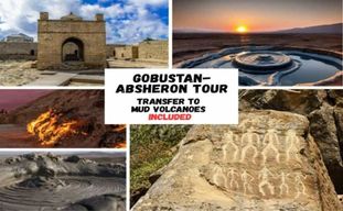 Bakou : visite de Gobustan, des volcans de boue et de Yanardag